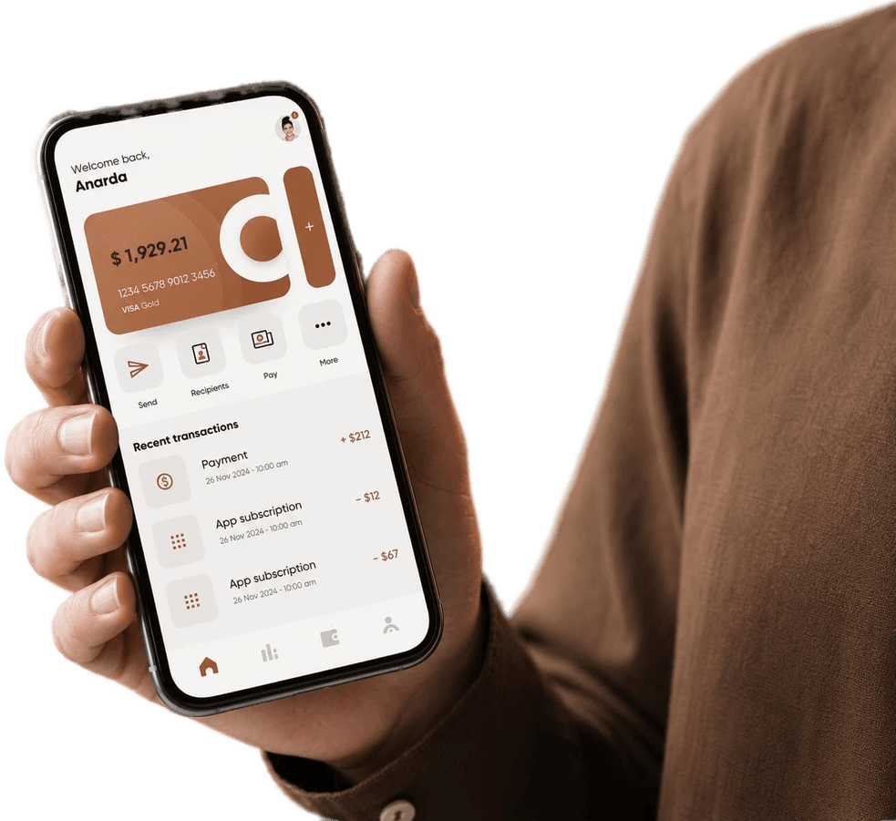 The KitBank mobile app