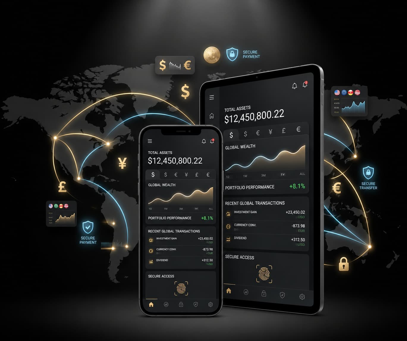 KitBank banking dashboard