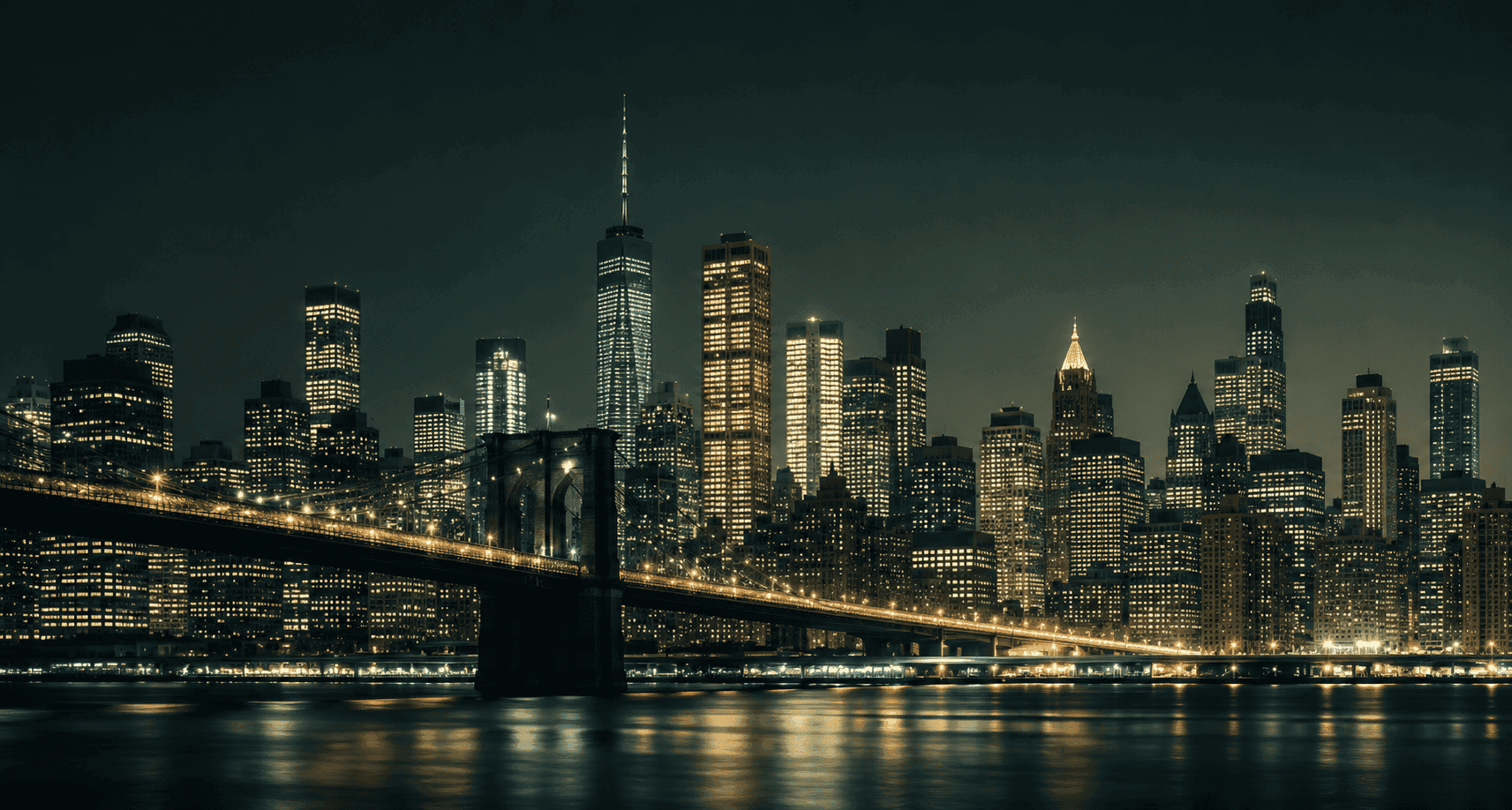 Financial district skyline