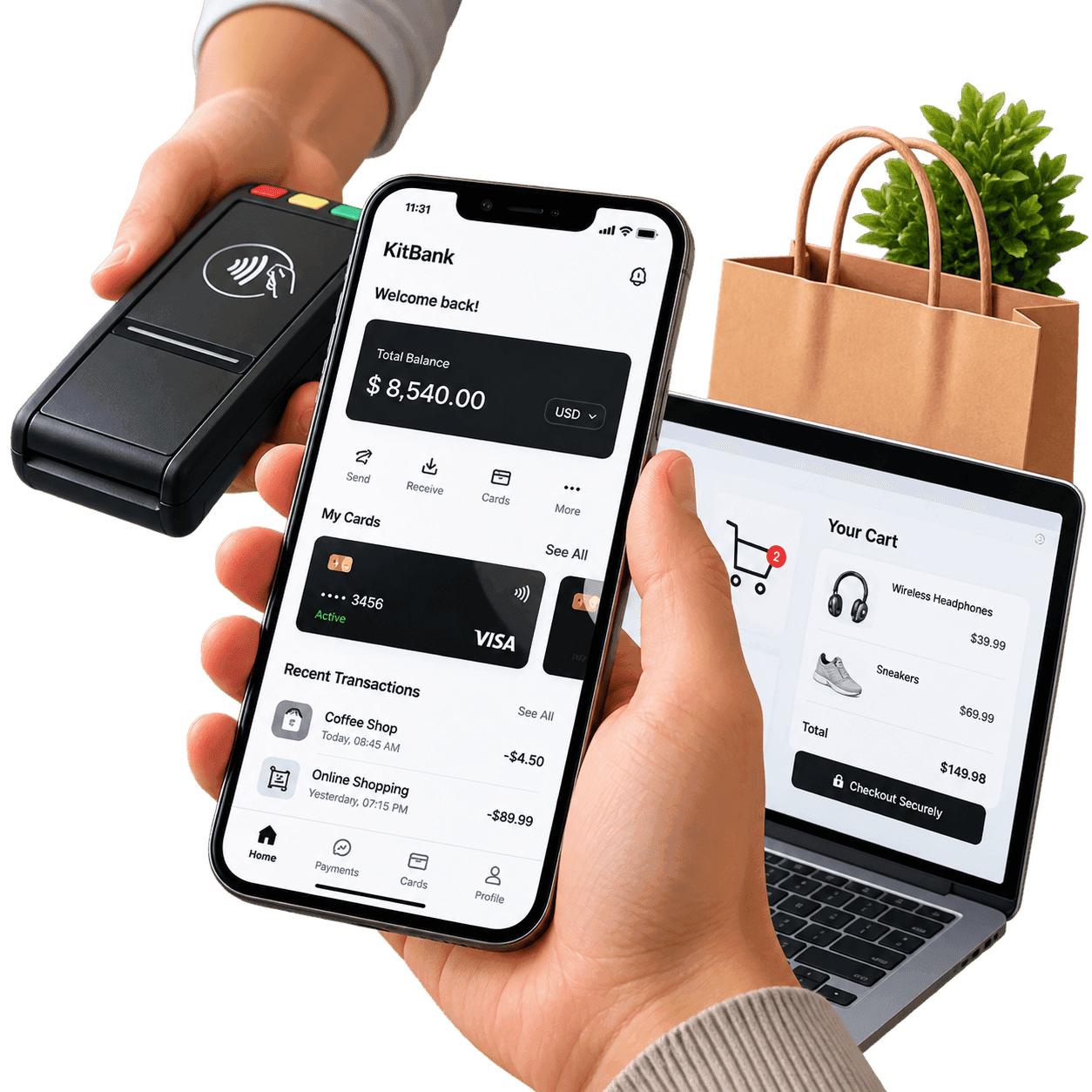 Card payment at checkout