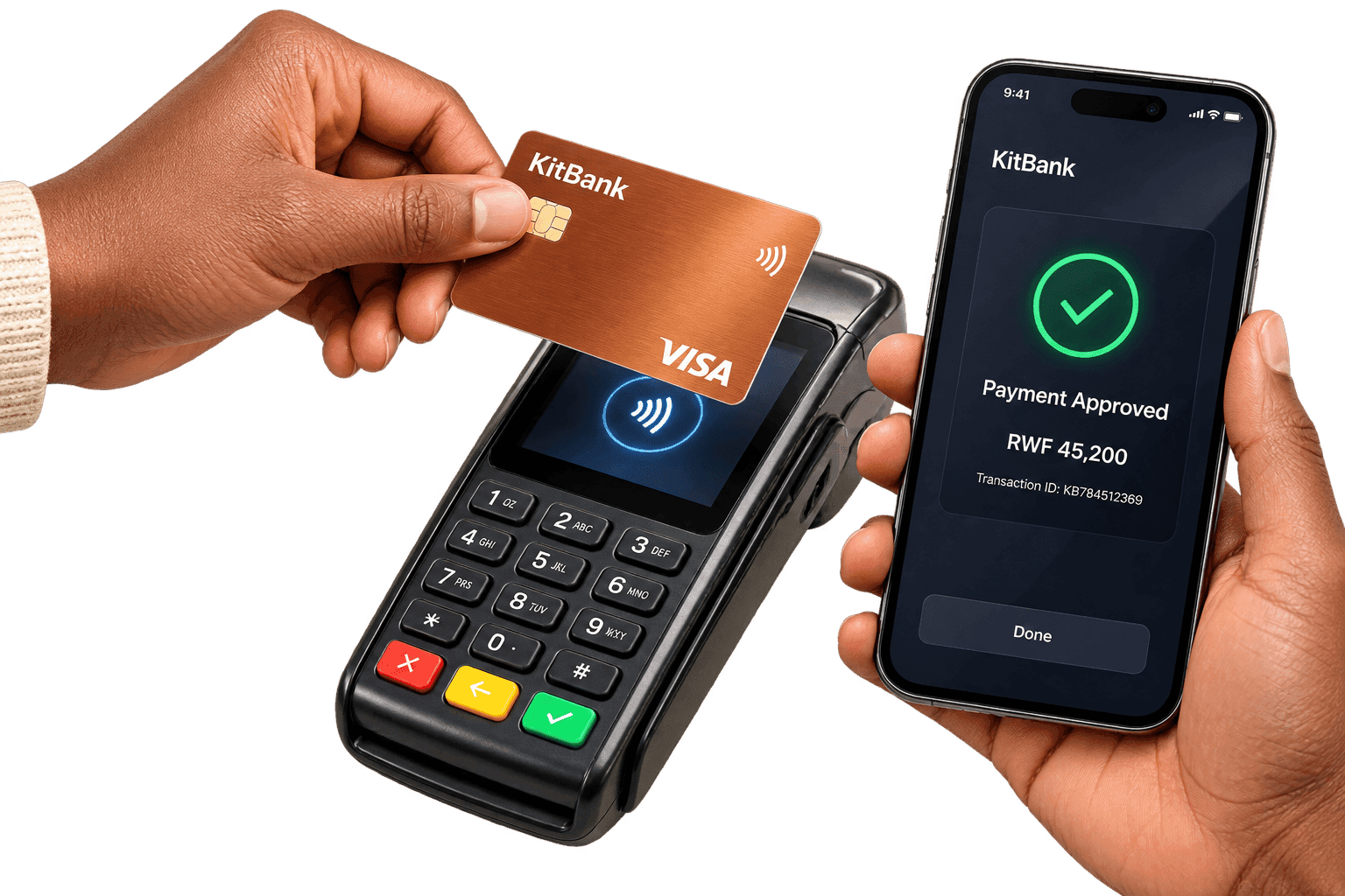 Secure KitBank card payment