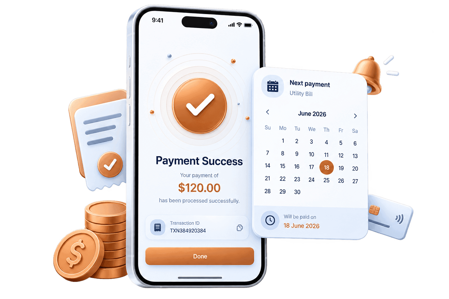 Instant payment confirmation in the KitBank app